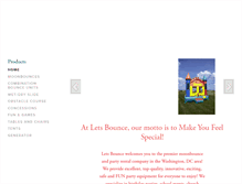 Tablet Screenshot of letsbounce.com